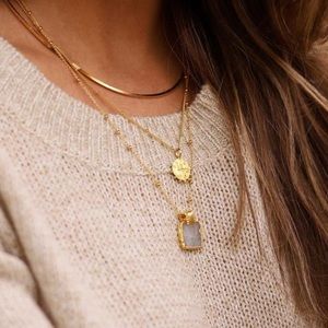 Missoma x lucy williams mini beaded coin necklace